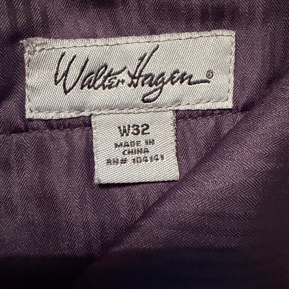 Walter Hagen Mens Golf Shorts Black Size 32 Performance Flat Front Casual - Picture 3 of 4